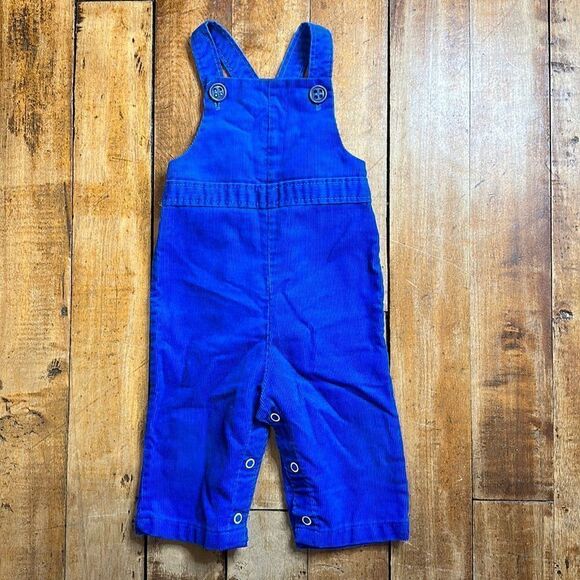 Health Tex Overalls size 9 months Vintage Blue Corduroy Overalls retro Easter - Picture 1 of 5